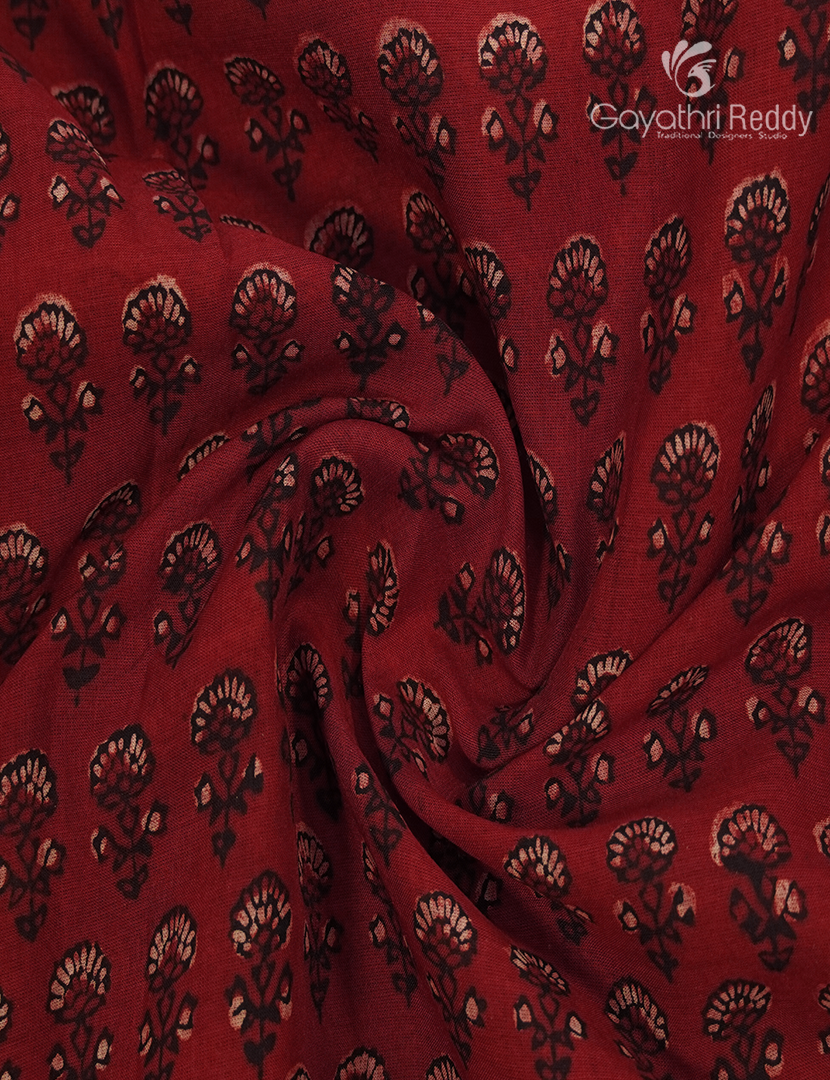 Pure Modal Silk Fancy Saree in Rust Red