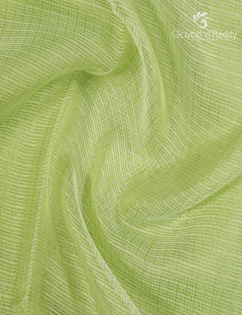 Kota Fancy Saree in Pastel Apple Green