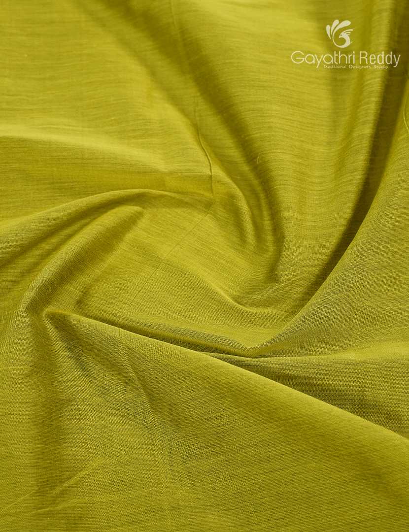Pure Narayanpet Cotton Saree in Parrot Green