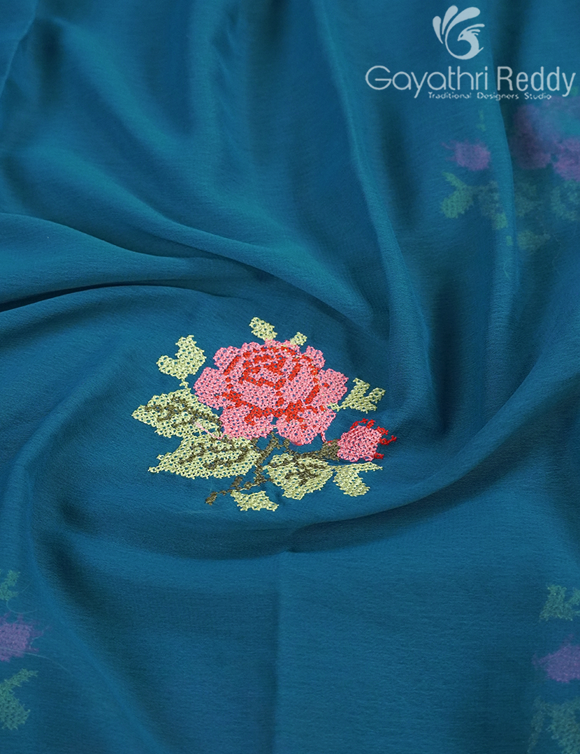 CHIFFON FANCY SAREE-PCF322