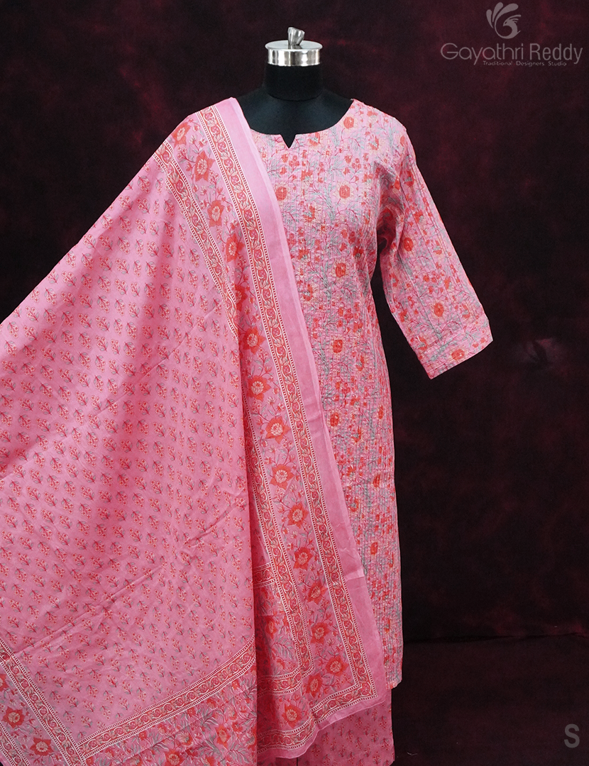 READYMADE DRESS SET(3PC)-KDS1200