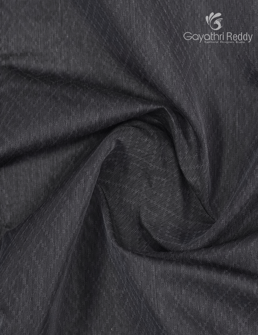 Semi Ikat Sico Saree in Grey