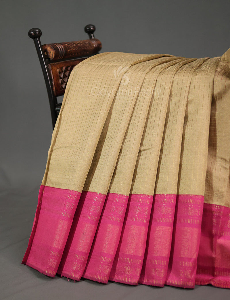 Buy Mimosa Art silk Wedding saree Kanjivarm Pattu style With Contrast Blouse  Color: Green Online at Best Prices in India - JioMart.