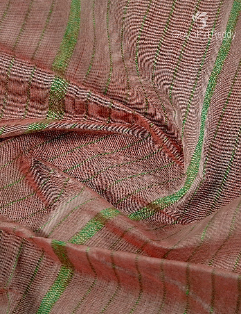 Pure Handloom Cotton Saree in Baby Pink