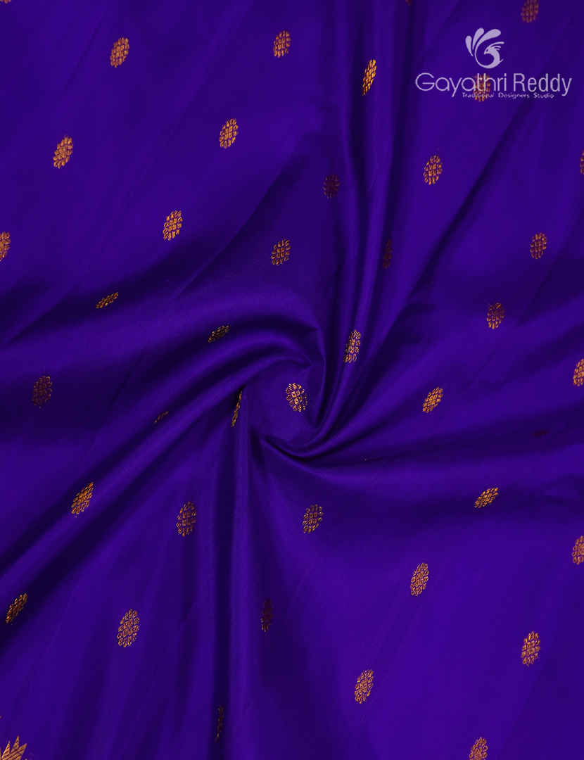 Pure Gadwal Silk Saree in Purple