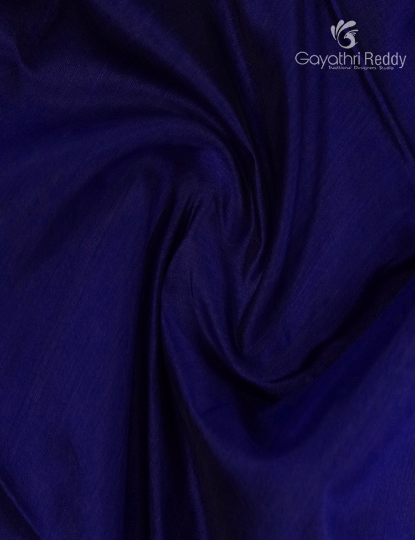 Pure Chanderi Sico Saree in Deep Blue