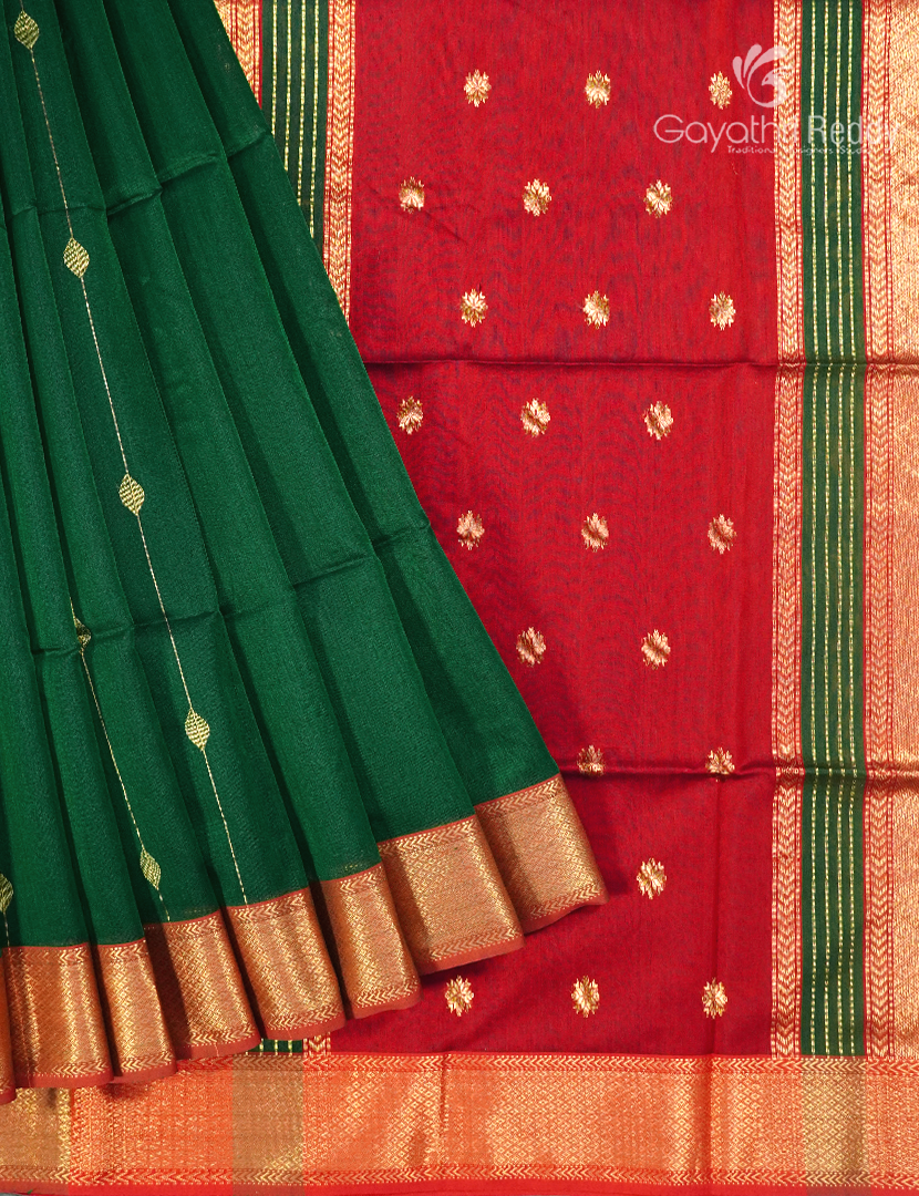 PURE CHANDERI BUTTA SAREES -CPS1199
