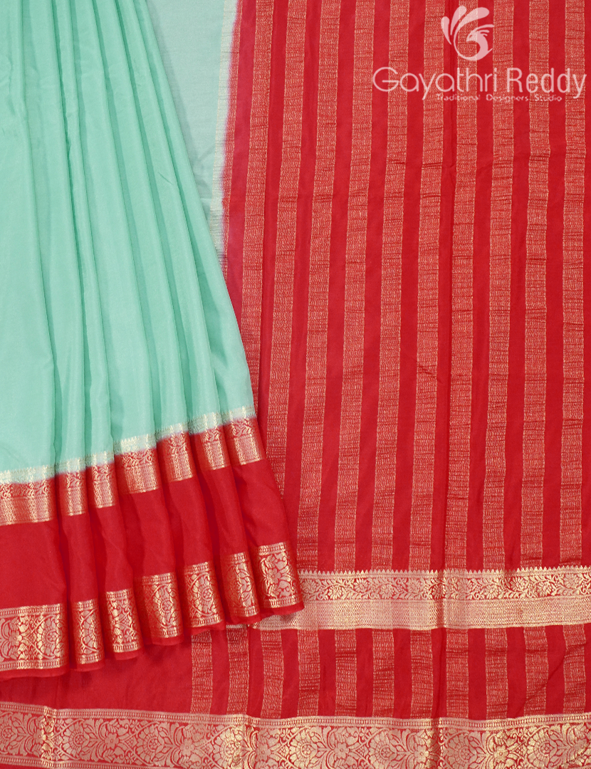 SEMI MYSORE CRAPE SAREE-SMC330