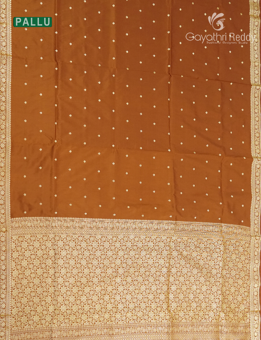 Semi Katan Silk Saree in Mustard