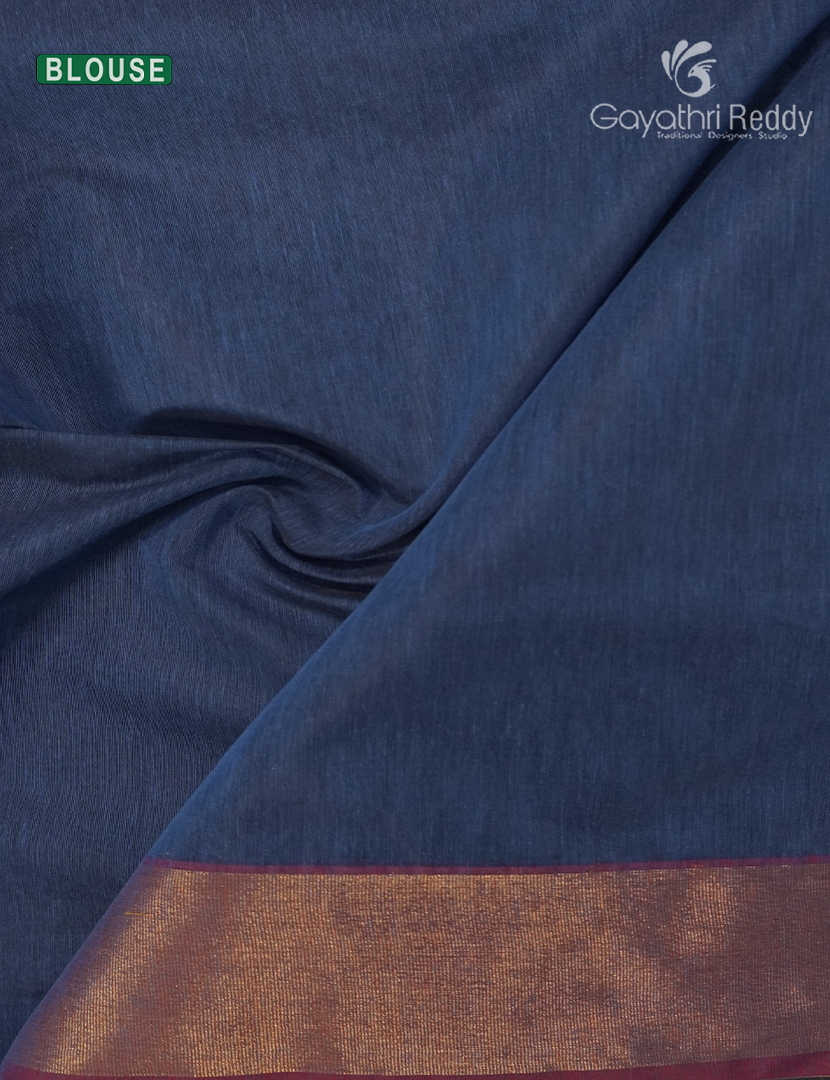 Semi Ikat Sico Saree in Elephant Grey