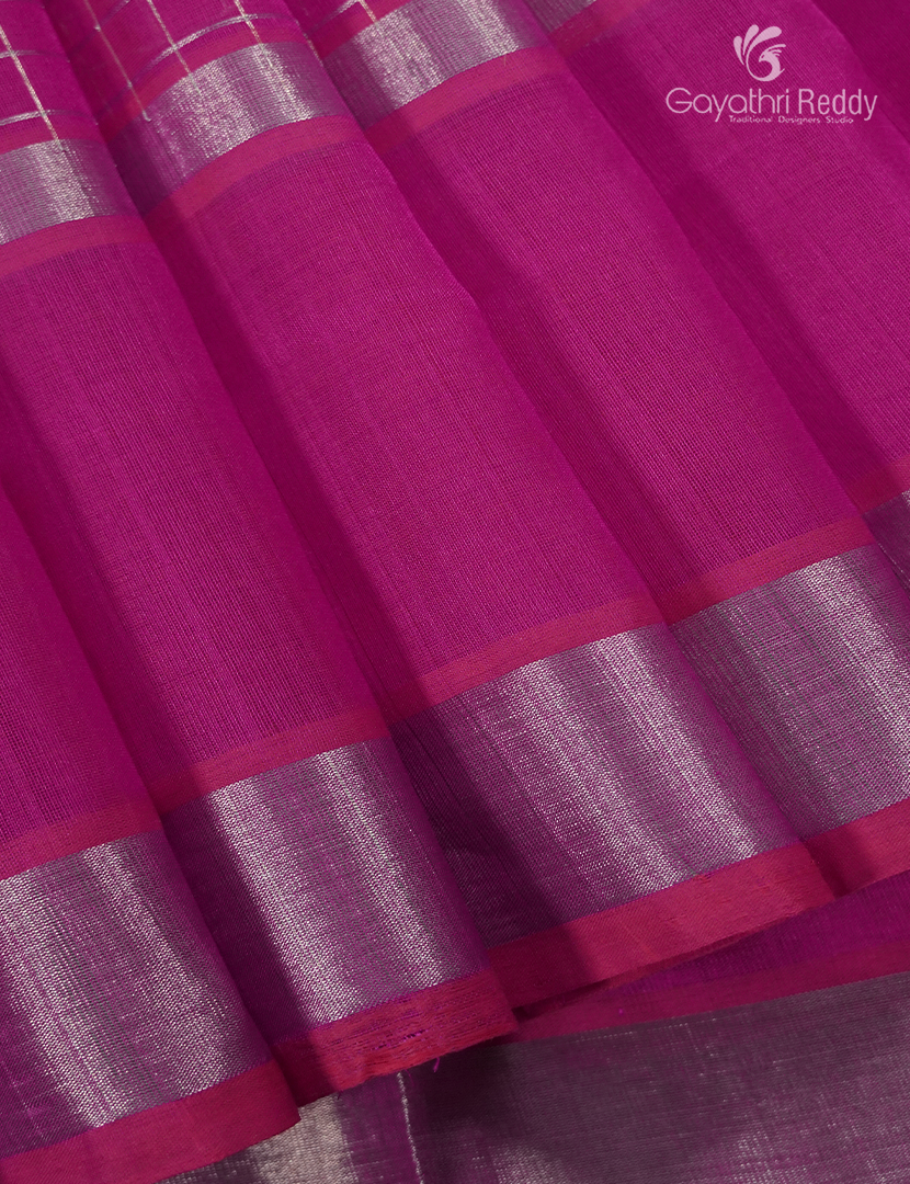 Pure Arani Sico Saree in Fuchsia Pink