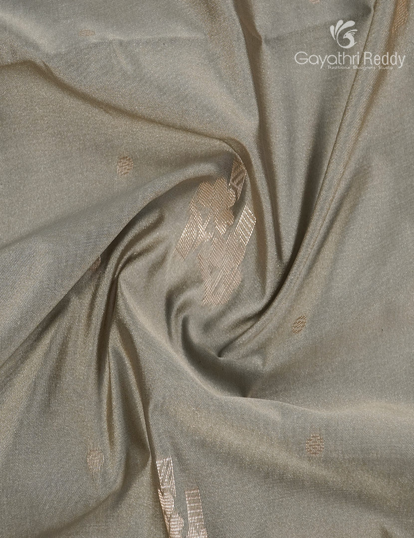 Soft Silk Saree in Grey and Deep Magenta