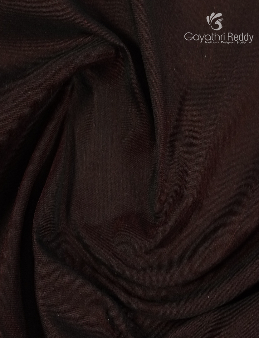 Pure Narayanpet Cotton Saree in Deep Brown