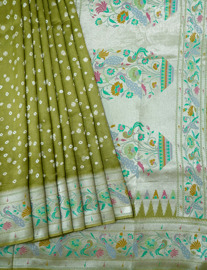 PURE GAJJI SILK BANDHANI-PGB14