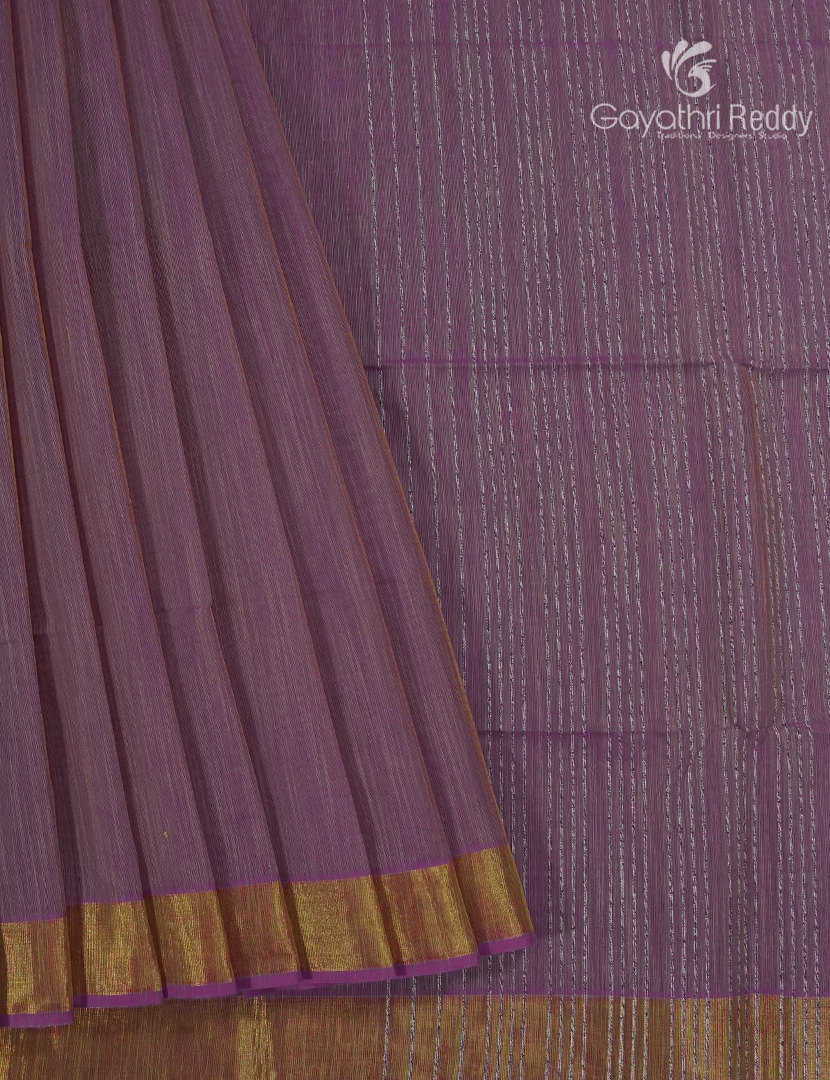 Pure Handloom Cotton Saree in Onion Pink