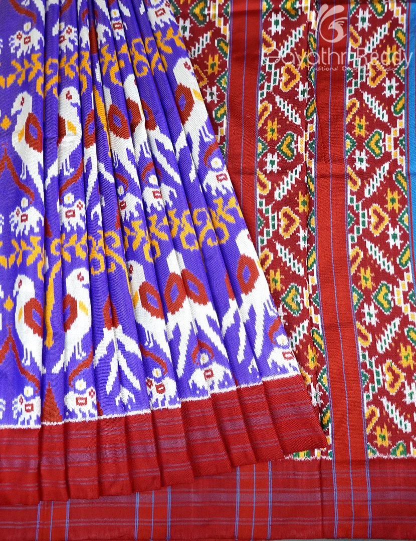 PURE TWILL IKKAT PATTU-IP779