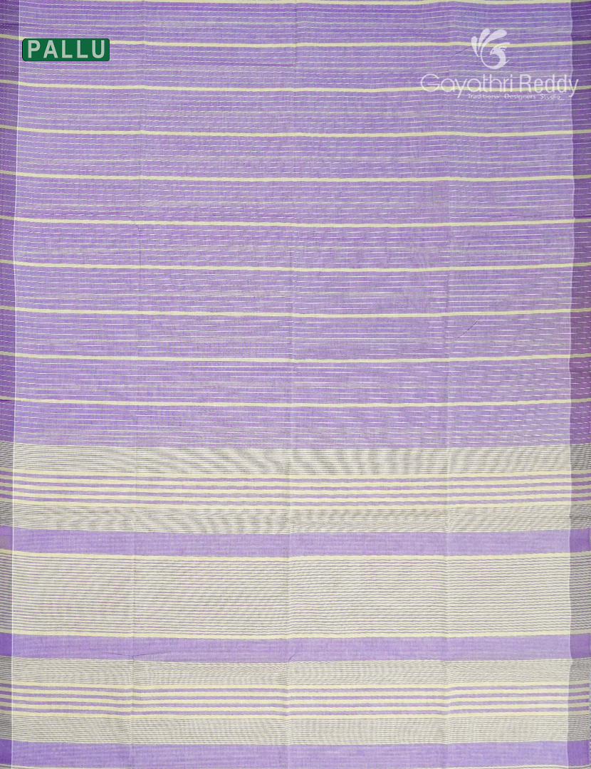 Pure Handloom Cotton Saree in Lavender