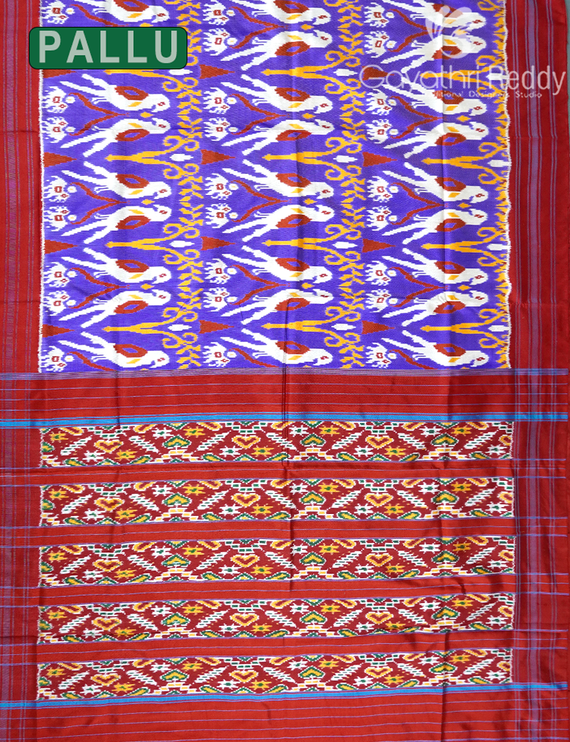 PURE TWILL IKKAT PATTU-IP779