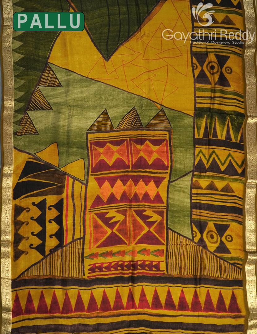 SEMI TUSSAR SILK-ST1057