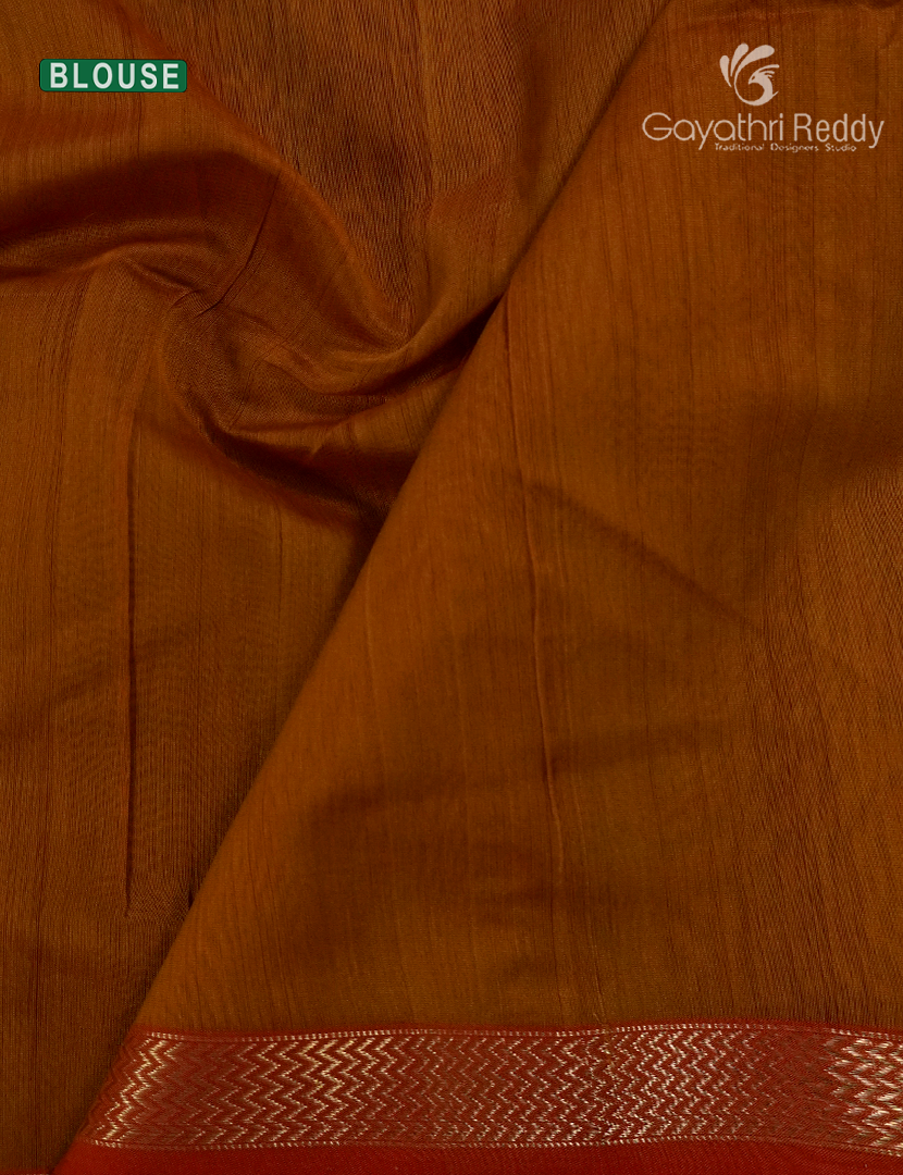 Pure Chanderi Sico Saree in Deep Mustard