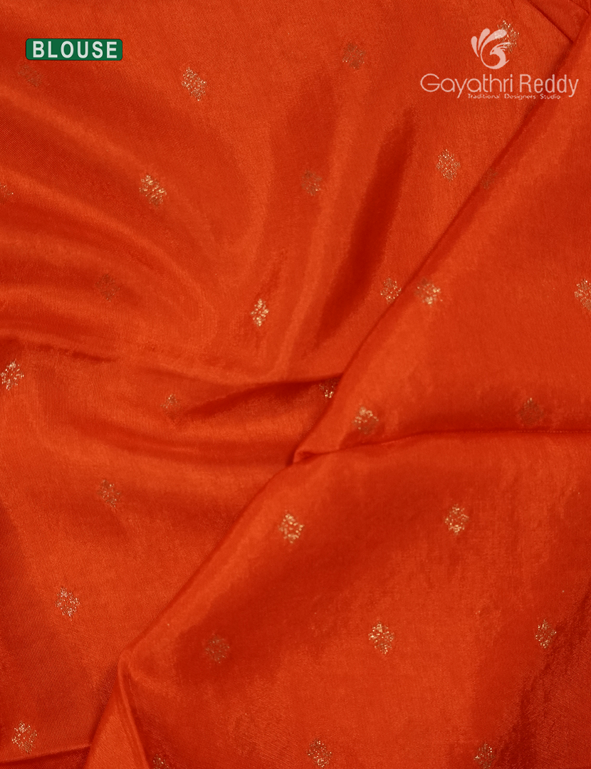 Semi Mysore Crepe Saree in Brown