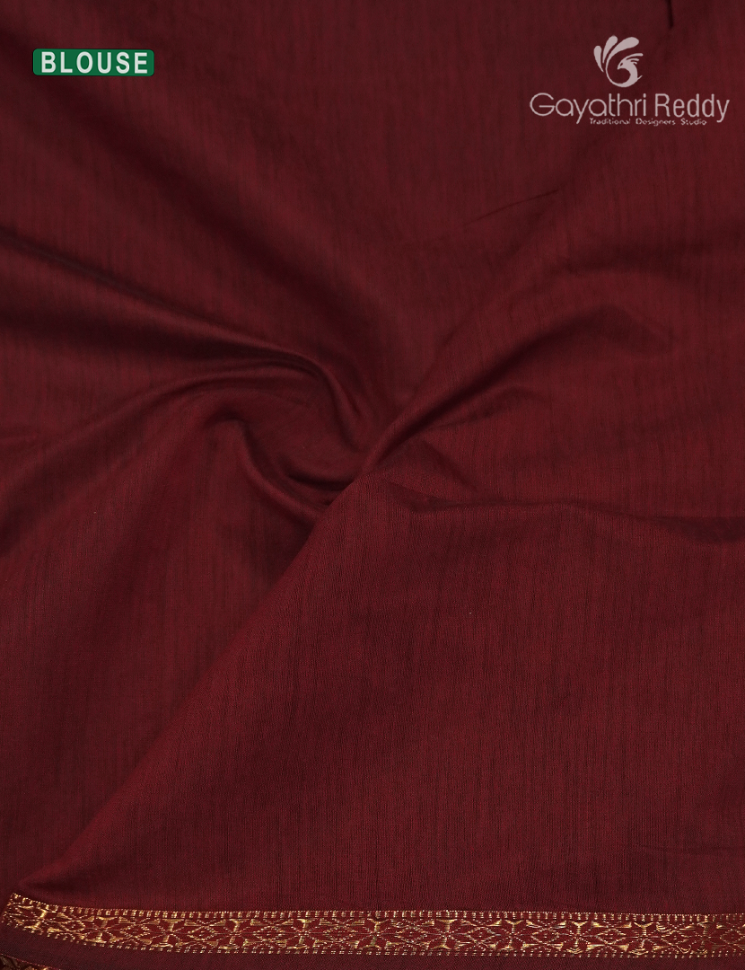Sico Saree in Teal Blue and Maroon Red