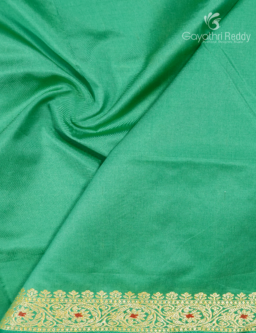 Semi Katan Silk Saree in Dry mehendi