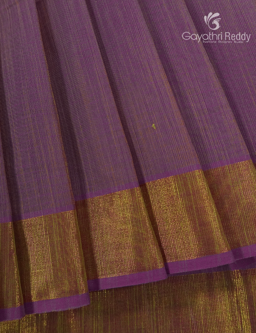Pure Handloom Cotton Saree in Onion Pink