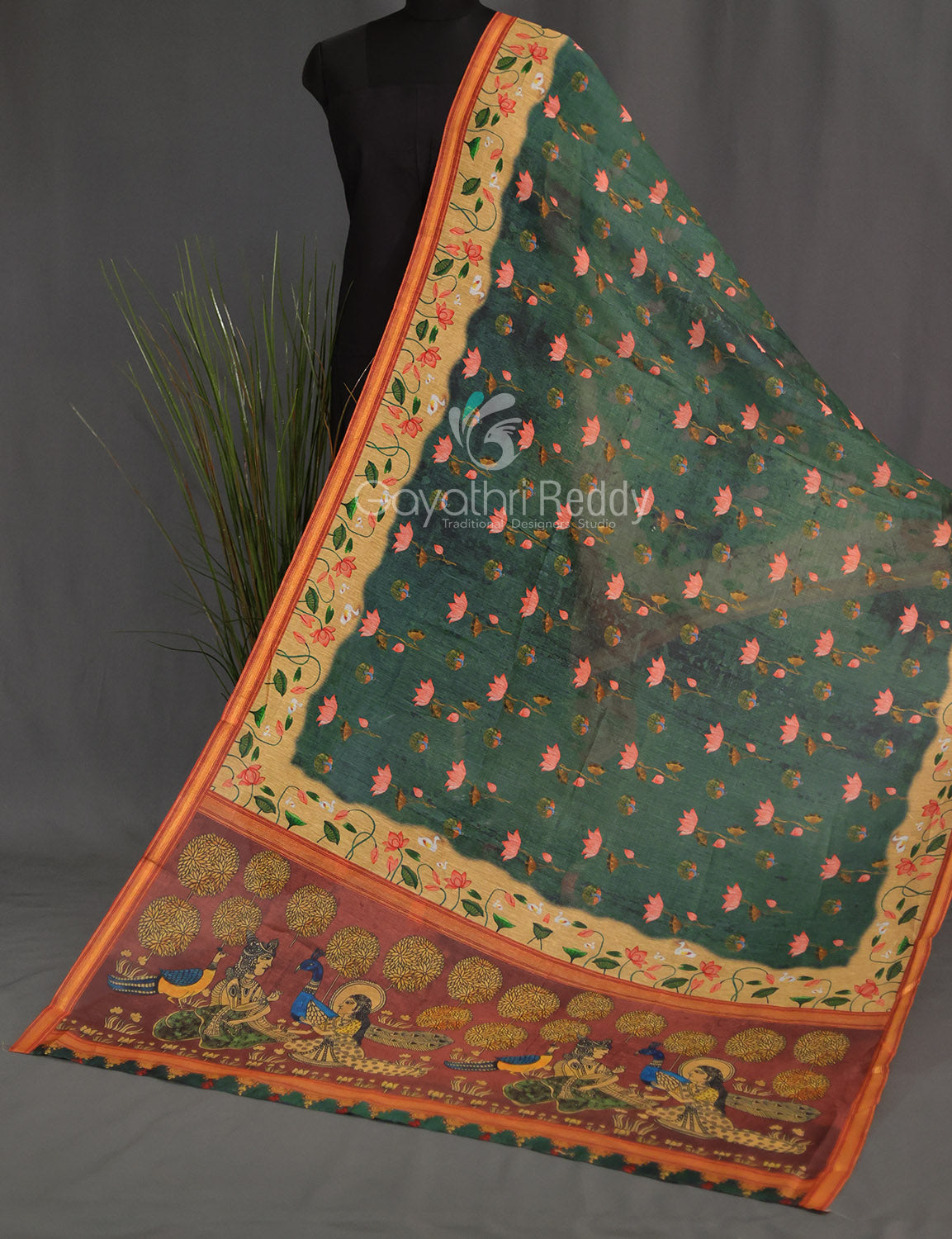 SEMI CHANDERI DUPATTA-SCD65