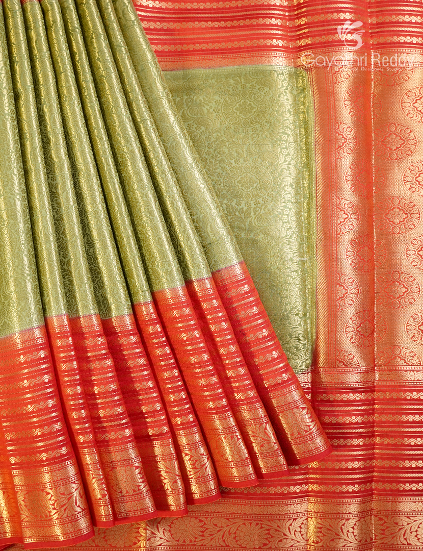 PURE BANARAS CHINIYA SILK SAREE-CS589