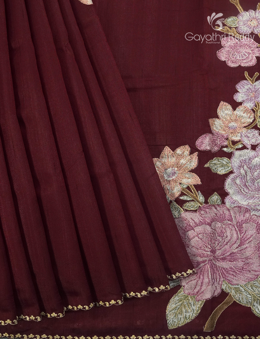 DUPION SILK FANCY SAREE -DSF34