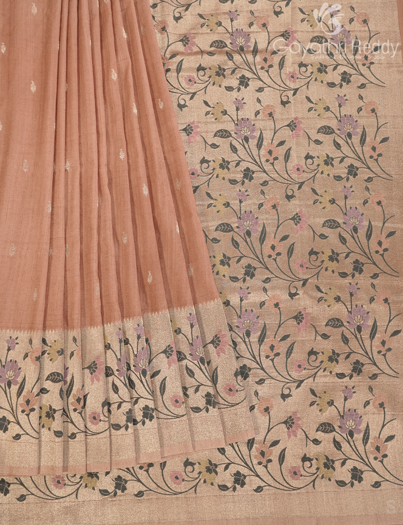 SEMI TUSSAR KADDI SAREE-STK9