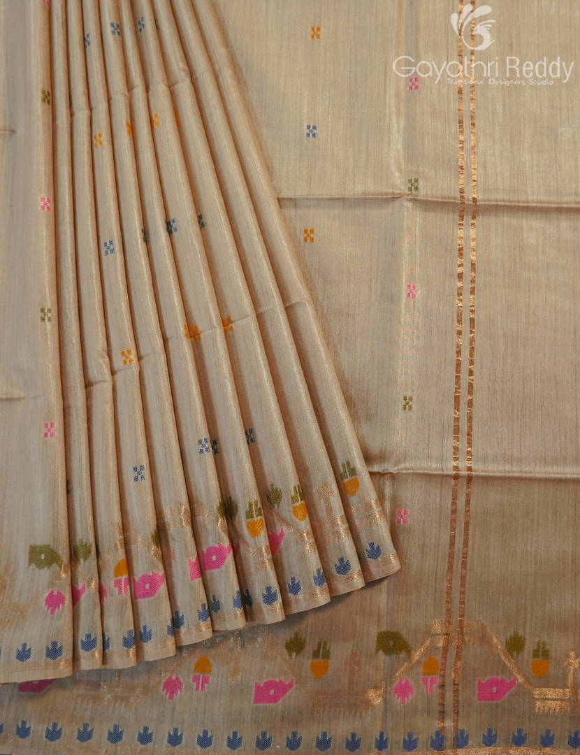 PURE DESI TUSSAR SAREE-TS1546