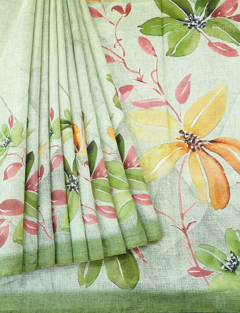 WRINKLE ORGANZA SAREE-OP574