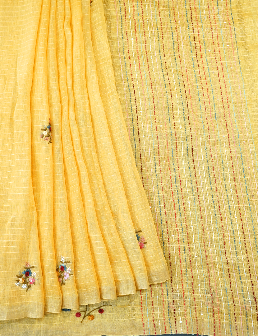 PURE LINEN HAND WORK-LH366