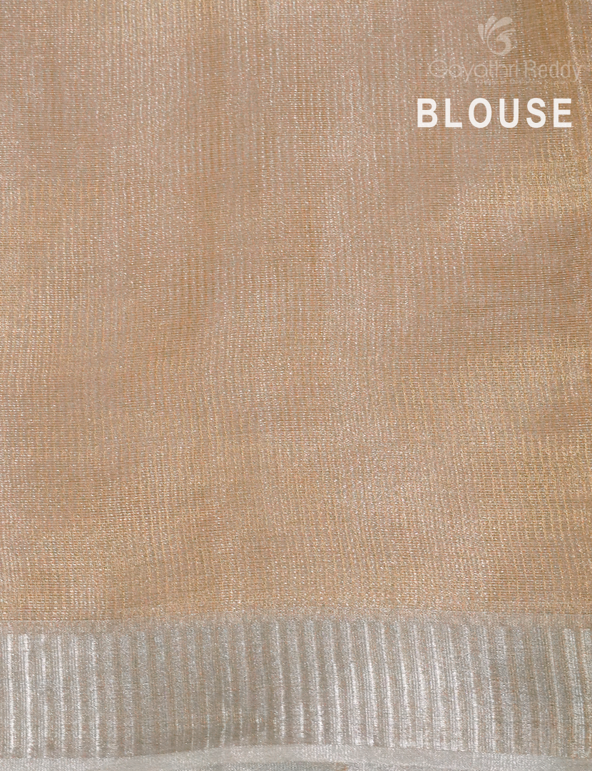 PURE TISSUE WHITE GOLD SAREE-PT9