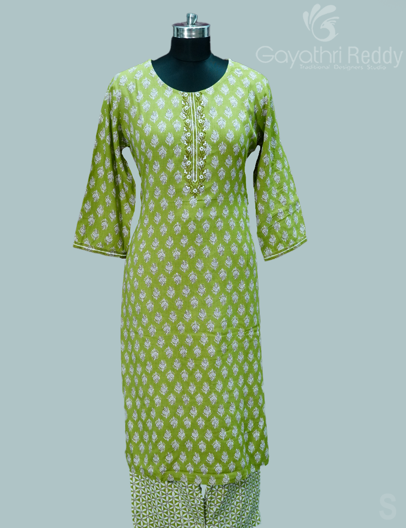 READYMADE DRESS SET(2PC)-KDS1102