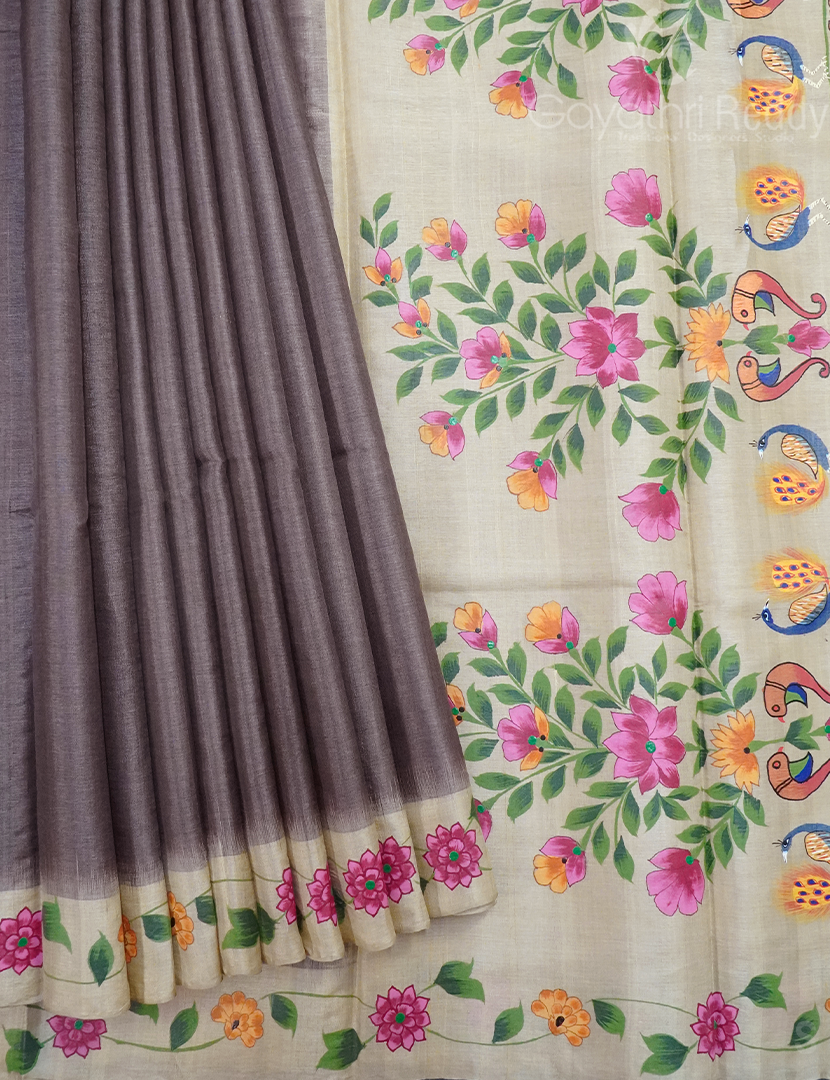 PURE DESI TUSSAR SILK-TS1507