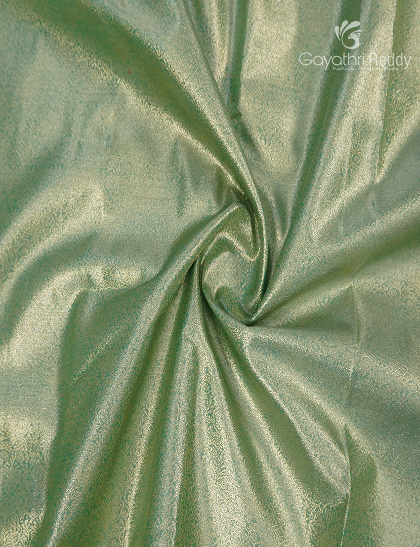 Semi Kanchipuram Silk Saree in Mint Green