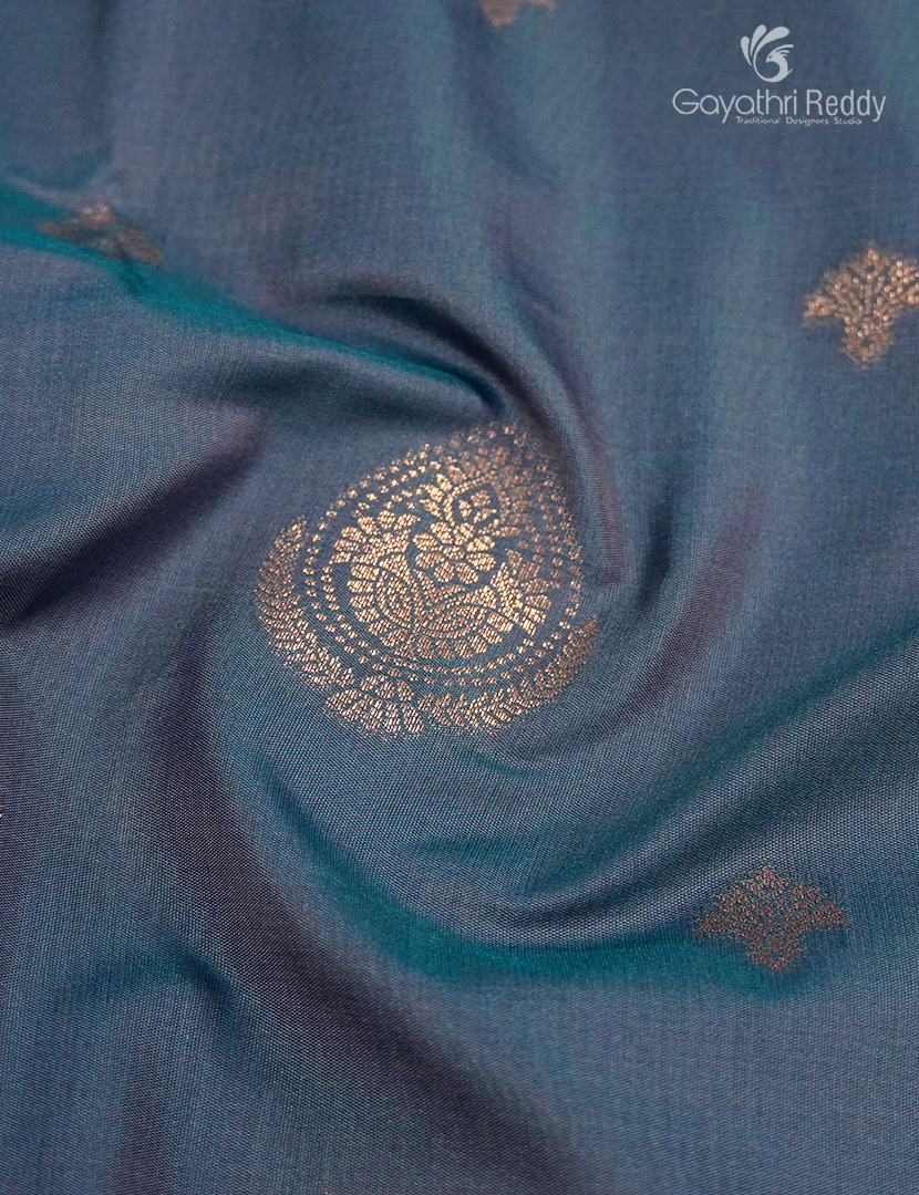 Semi Kanchipuram Art Silk Saree in Grey