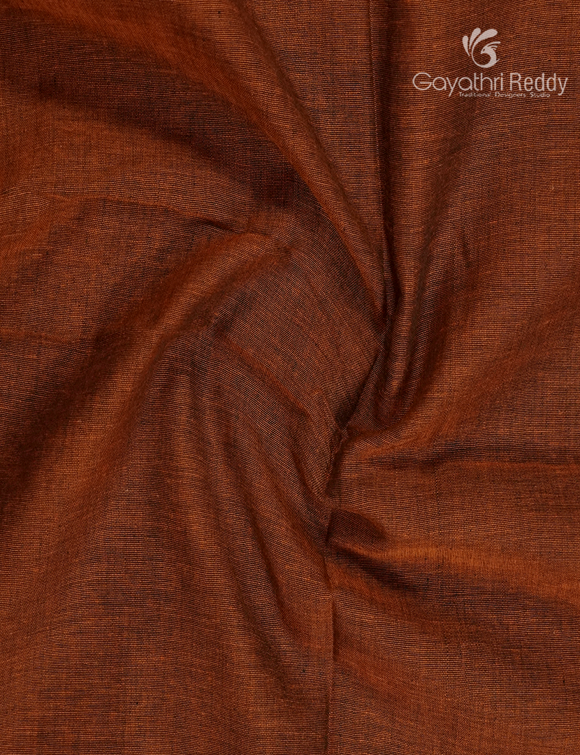 Jamdani Cotton Saree in Deep Mustard