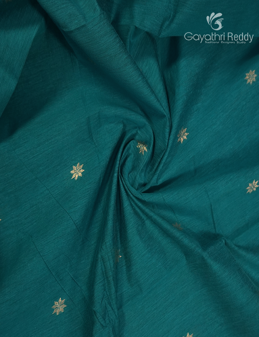 Sico Saree in Teal Blue and Maroon Red