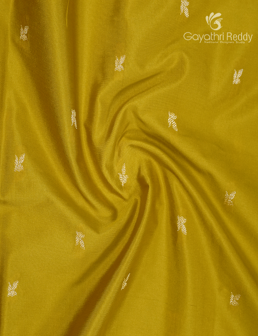Semi Katan Silk Saree in Dry mehendi