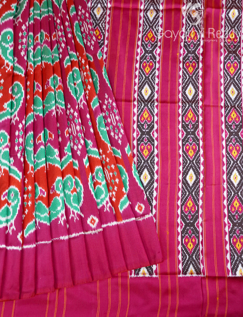 PURE TWILL IKKAT PATTU-IP780