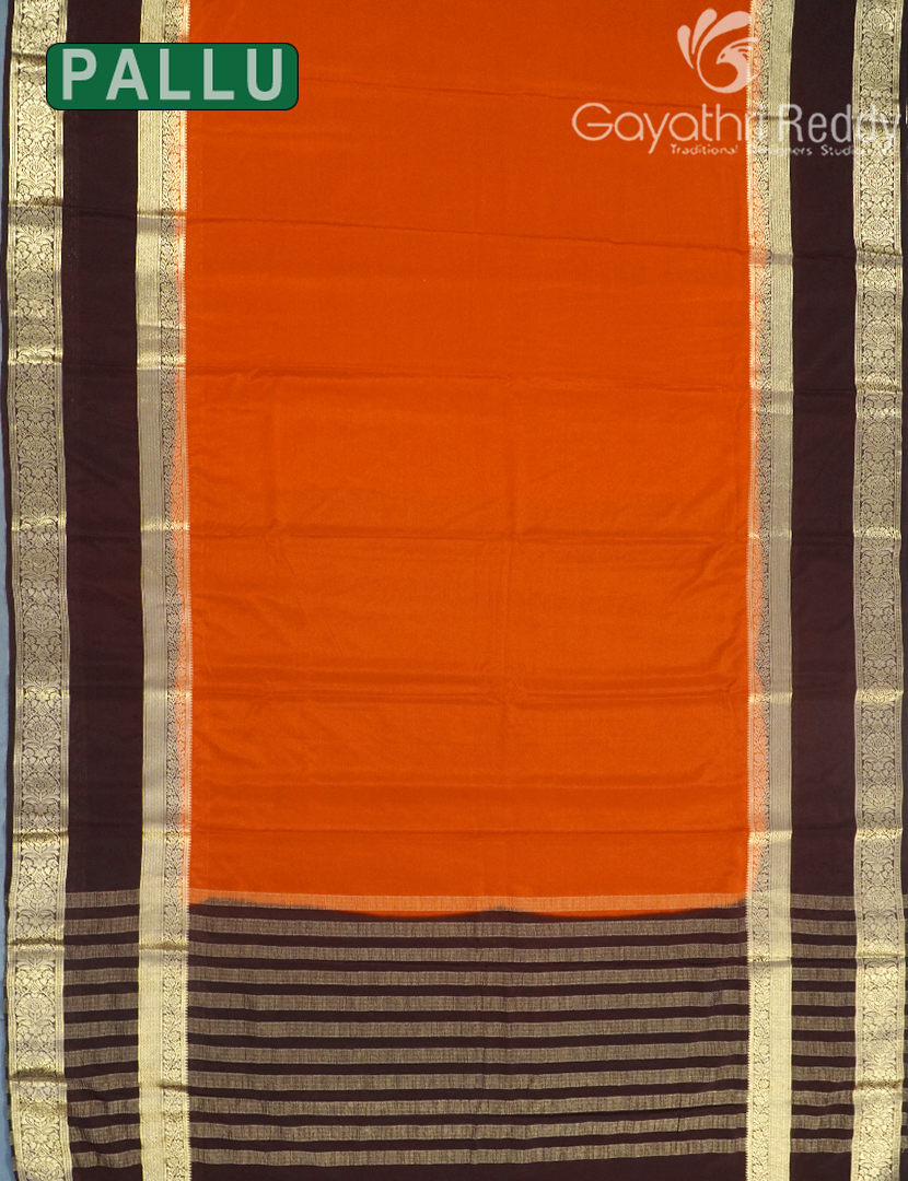 SEMI MYSORE CRAPE SAREE-SMC332