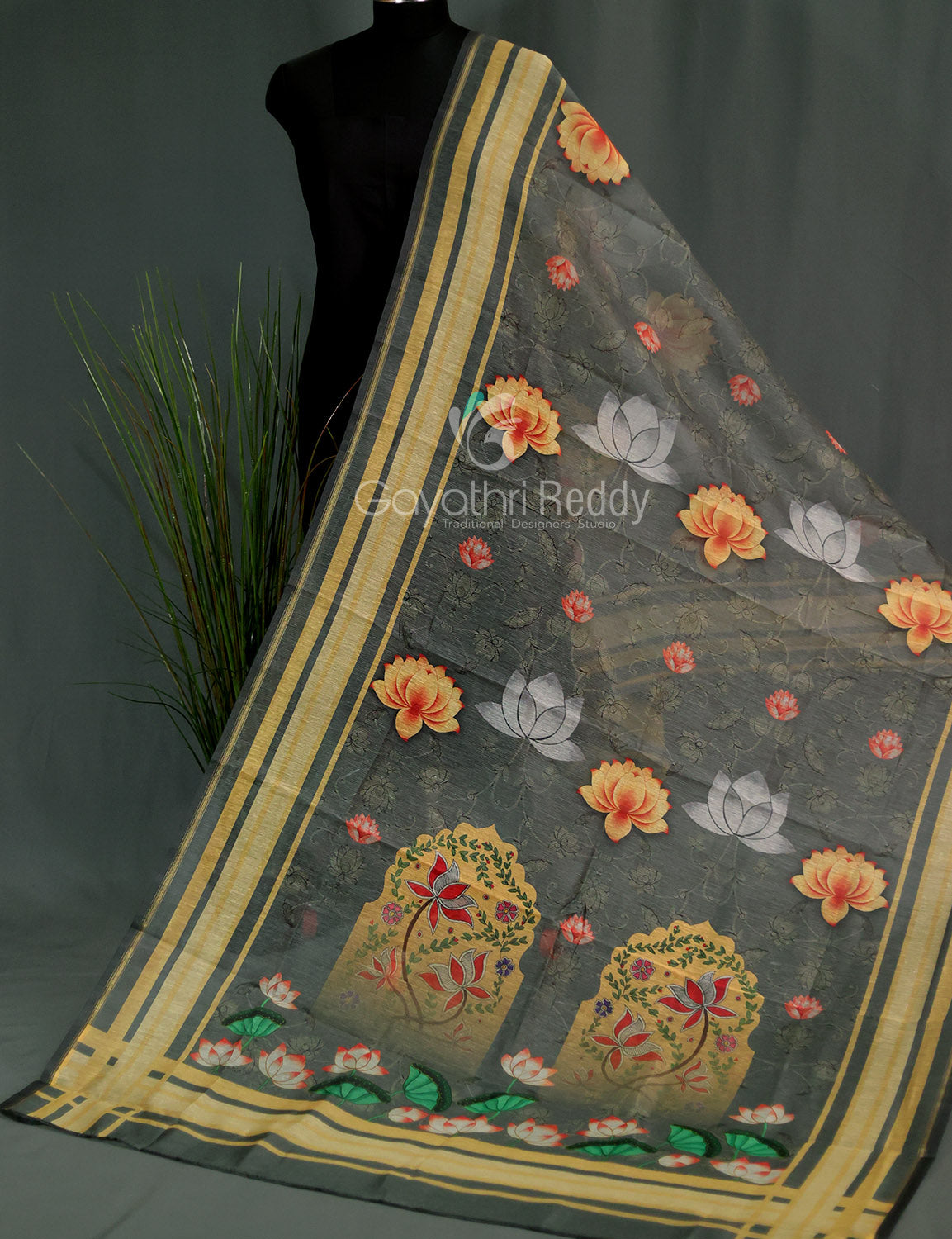 SEMI CHANDERI DUPATTA-SCD68