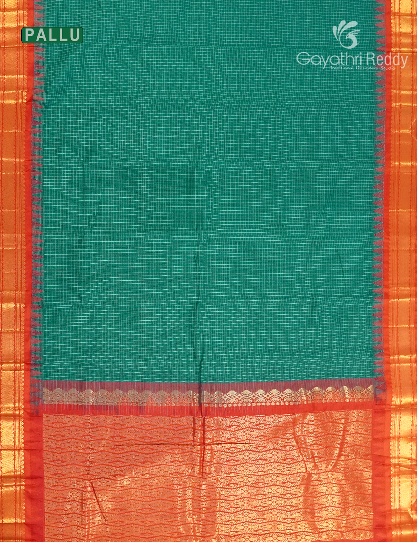 Pure Gadwal Cotton Saree-GGC1628