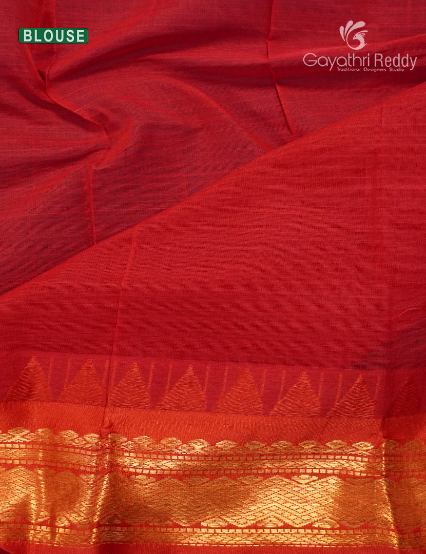 Pure Gadwal Cotton Saree-GGC1628
