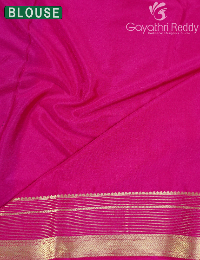 SEMI MYSORE CREPE SAREE-SMC381