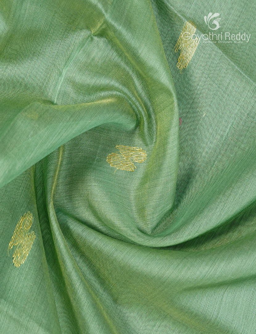 PURE CHANDERI BUTTA SAREES -CPS1201